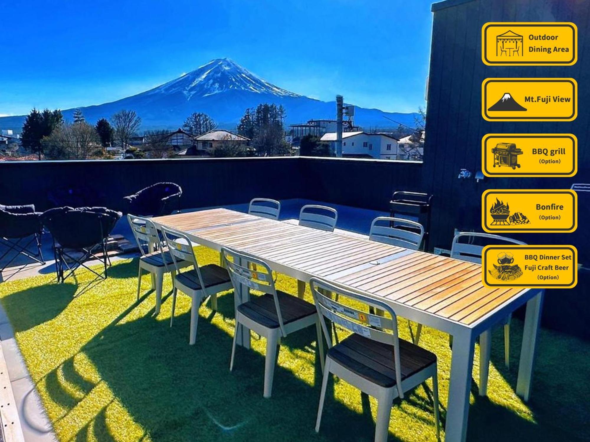 ヴィラ山間堂premier Garden Villa Bbq Bonfire Fuji View Annovillas Sankando 富士河口湖 外观 照片